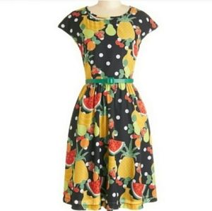 Bea and Dot Modcloth Fruit polka dot dress
